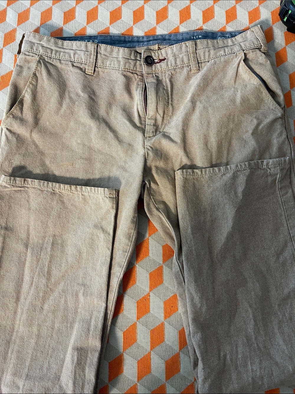 Bullhead Slim Fit Men's Casual Chino Pants in Light Khaki 30x30